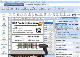 Asset Tracking Databar UPCA Barcode screenshot