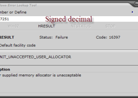 Windows Error Lookup Tool screenshot