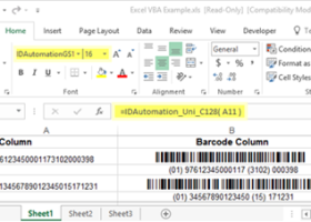 GS1-128 Barcode Font Suite screenshot