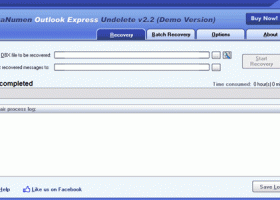 DataNumen Outlook Express Undelete screenshot