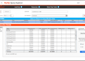 MySQL Query Explorer screenshot