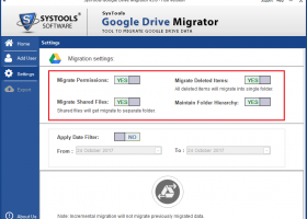 Google Drive Migration Tool screenshot