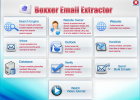 Boxxer Email/Phone/Fax Extractor screenshot