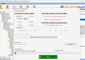 NSF to PST Converter Tool screenshot