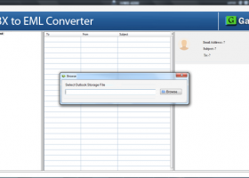 GainTools DBX to EML Converter screenshot