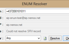 ENUM Resolver screenshot