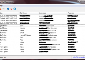 SterJo Mail Passwords screenshot