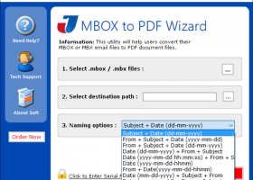 MBOX to PDF Wizard screenshot