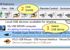 USB Redirector Client screenshot