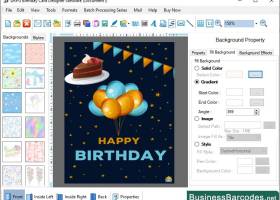 Birthday Wishing Card Maker Software screenshot