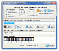 Bar Code 2 of 5 Interleaved screenshot