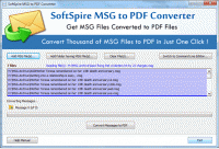 Migrate MSG to PDF screenshot