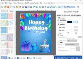 Birthday Cards Maker Software screenshot