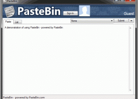 PasteBin screenshot