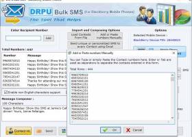 Blackberry Phone SMS Messaging Software screenshot