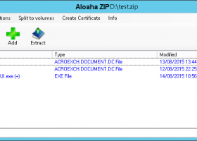 Aloaha ZIP screenshot