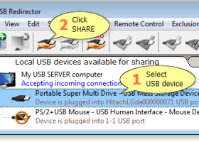 USB Redirector screenshot