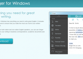 Ginger Software screenshot