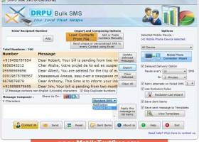 Mobile Text SMS Software screenshot