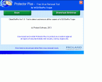 W32/CleanChePro Free Trojan Removal Tool screenshot