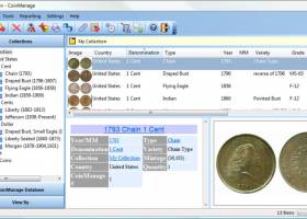 CoinManage USA Coin Collecting Software screenshot