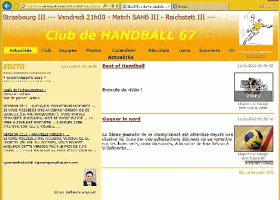 SportWebsite screenshot