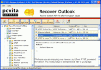 Restore PST into Outlook screenshot