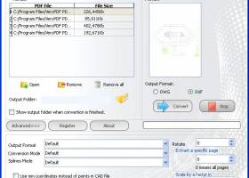 PDF to DXF Converter screenshot