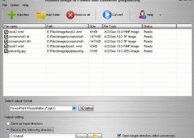 Aostsoft Image to PowerPoint Converter screenshot