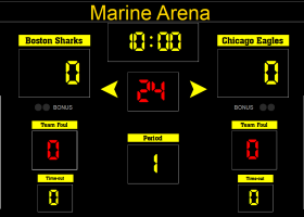 Eguasoft Basketball Scoreboard screenshot