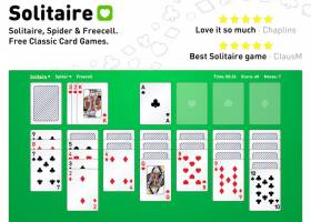 Solitaire, Spider and Freecell screenshot