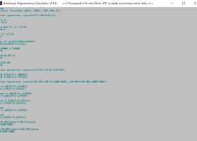 Advanced Trigonometry Calculator screenshot