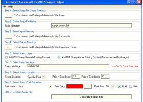 Advanced Command Line PDF Stamper screenshot