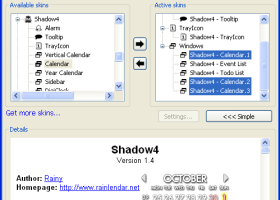 Rainlendar Pro screenshot