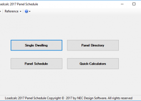 Loadcalc 2017 Panel Schedule Trial screenshot
