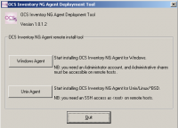 OCS Inventory NG Agent Deployment Tool screenshot