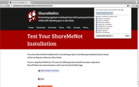 ShareMeNot for Chrome screenshot