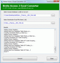 View Access in Excel screenshot