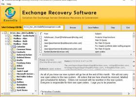 Recovery of Exchange EDB Data screenshot