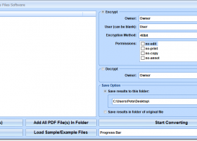 PDF Encrypt Decrypt Multiple Files Software screenshot