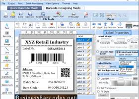 Business Databar UPCA Barcode screenshot