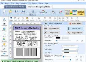 2d Barcode Manufacturing Labels screenshot