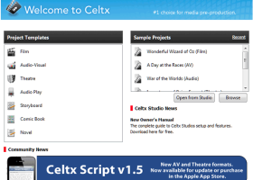 Portable Celtx screenshot