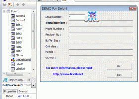 TGetDiskSerial Component screenshot