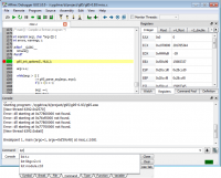 Affinic Debugger GUI screenshot