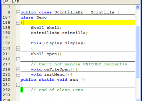 Scintilla screenshot