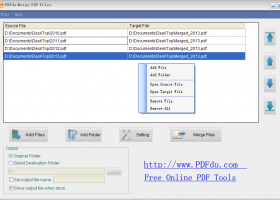 PDFdu Free Merge PDF Files screenshot