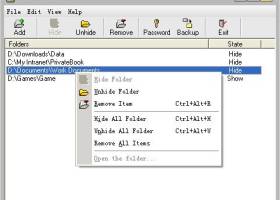 Free Hide Folder screenshot