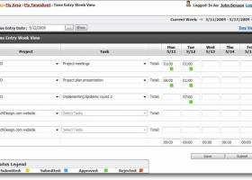 TimeLive Expense Report Software screenshot