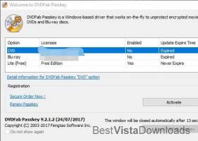 DVDFab Passkey screenshot